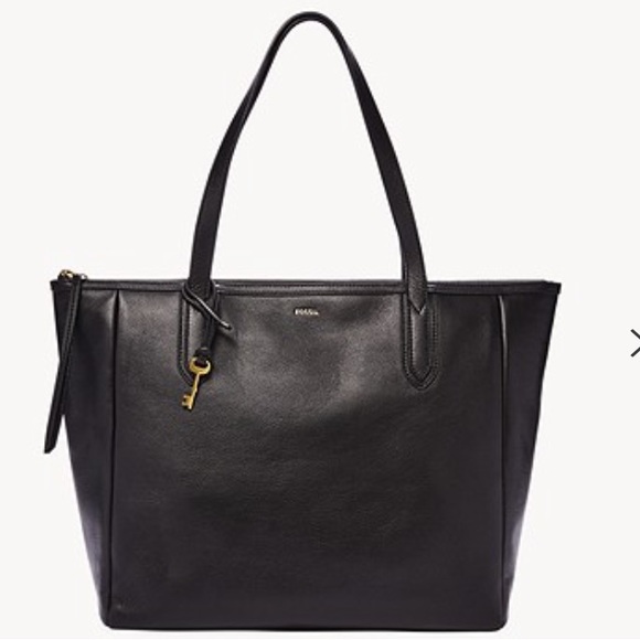 Like new Fossil Genuine leather Sydney leather shopper tote bag - Picture 1 of 16